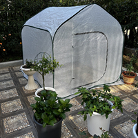 Mini serre Portable en plastique Pop up, tente pliable de culture de plantes de jardin pour la protection