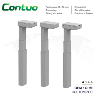 Colonne de levage télescopique électrique à 3 niveaux 24VDC 800N 40mm/s <span class=keywords><strong>Kit</strong></span> d'actionneur rapide avec contrôleur pour un travail ergonomique - Product Image 1
