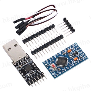 Bán buôn 6pin CP2102 USB 2.0 để TTL UART + 1 cái Pro Mini mô-đun ATmega328 5V 16m Tương thích với Nano Hot Bán - Product Image 1