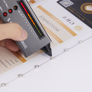 Bracelet ajustable en perles d'imitation, plaqué or rhodié, avec breloque en moissanite, style hip-hop, bijoux fantaisie en forme d'animal pour les fêtes - Product Image 5