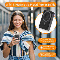 Vente en gros MagGo 10000mAh batterie externe magnétique à affichage intelligent ultra-rapide 15W sans fil et 20W USBC 3 en 1 conception métallique