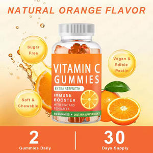 Complément alimentaire en gummies à la saveur d'orange VC Vitamine <span class=keywords><strong>C</strong></span>, stimulant immunitaire avec <span class=keywords><strong>zinc</strong></span> <span class=keywords><strong>et</strong></span> échinacée pour adultes <span class=keywords><strong>et</strong></span> enfants - Product Image 5