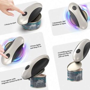 Rechargeable Electric Can Opener, Portable Gadgets Side Automatic Opener Can Food Safety - Product Image 4
