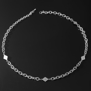 <b>Titanium</b> Steel Collarbone <b>Chain</b> Men and Women Same Necklace Hip Hop Tanjing Fashion Lijing Necklace - Product Image 2