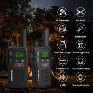 BF-T18 Baofeng đài phát thanh Walkie Talkie Đèn pin ham thu phát vô tuyến 2 Wát cầm tay <span class=keywords><strong>Transmitter</strong></span> pmr446 <span class=keywords><strong>Mini</strong></span> 2 cách phát thanh - Product Image 6