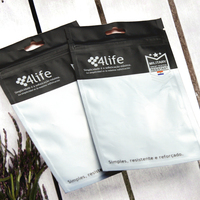 Sac à fermeture éclair transparent personnalisé, recyclable et refermable, imprimé en héliogravure, pour emballage d'accessoires mobiles, avec fente Euro – Vente chaude