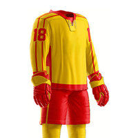 Uniforme de Hockey sobre Hielo al Por Mayor a Precio Económico, de Alta Calidad, Hecho a Medida, Diseño Personalizado, Transpirable, Cómodo e Impermeable