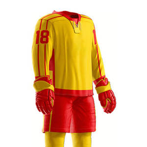 Uniforme de hockey sur glace en gros à prix avantageux, sur mesure avec un design personnalisé, respirant et confortable pour hommes - Product Image 4