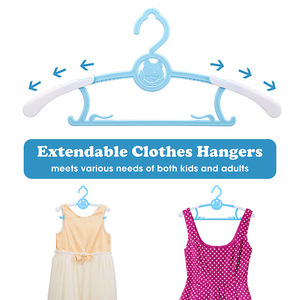 Móc Áo Trẻ Em <span class=keywords><strong>Fancy</strong></span> No Slip Có Thể Điều Chỉnh, Móc Treo Quần Áo Có Thể Kéo Dài - Product Image 6