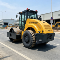 Compacteur lourd à double entraînement Shanbo 110 kW, rouleau vibratoire monocylindre de 12 tonnes pour la construction routière et industrielle – Prix compétitif
