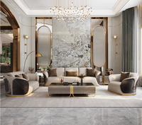 Canapé combiné 123 de luxe minimaliste italien, salon de villa, grand et en cuir véritable, mobilier haut de gamme, cuir de vachette de première qualité