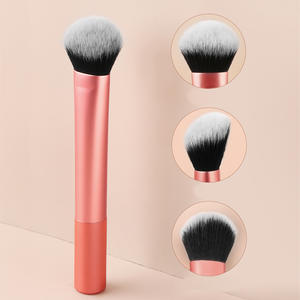 Private Label lange Aluminium röhre Synthetischer Text marker Make-up Pinsel Text marker loser Puder pinsel - Product Image 3