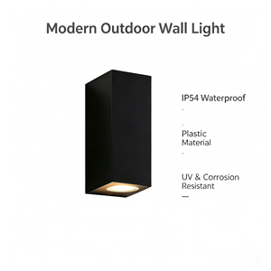 Luminaire mural extérieur moderne PS1670 anti-corrosion en PC, étanche IP54 - Éclairage extérieur durable <span class=keywords><strong>pour</strong></span> projets côtiers et jardins - Product Image 2