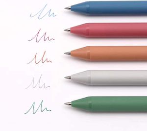 Stylos à encre gel rétractables Kaco Pure, recharges d'encre de couleur Morandi, pointe extra fine 0,5 mm, lot de 5, stylos au toucher doux - Product Image 2