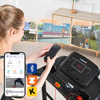 Treadmill Lipat Terlaris, Mesin Lari Elektrik Portabel, Hemat Tempat, Peralatan Fitness Kardio Dalam Ruangan