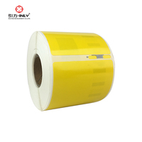 Adhésif imperméable de couleur JAUNE compatible de Dymo pour les étiquettes thermiques directes d'expédition industrielle