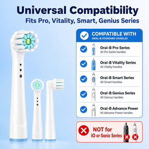 Têtes de <span class=keywords><strong>brosse</strong></span> <span class=keywords><strong>à</strong></span> <span class=keywords><strong>dents</strong></span> de rechange professionnelles, lot de 8, compatibles avec les poignées standard <span class=keywords><strong>Oral</strong></span> <span class=keywords><strong>B</strong></span>, <span class=keywords><strong>prix</strong></span> de gros, directement de l'usine - Product Image 3