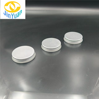 Bouchons filetés en aluminium avec revêtement en PE, fermetures à vis en métal, couvercle de bouteille en verre