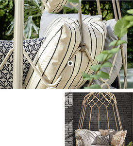 Jardin rotin balançoire chaise d'oeuf suspendu mobilier d'extérieur - Product Image 3