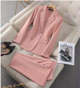 유홍 S-4XL 여성용 긴팔 정장 바지 정장 인터뷰 영업직업복 - Product Image 4