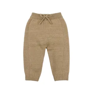 Mimixiong Custom 100% Katoen Leisure Comfortabele Baby Gebreide Broek En Baby Gebreide Plain Broek