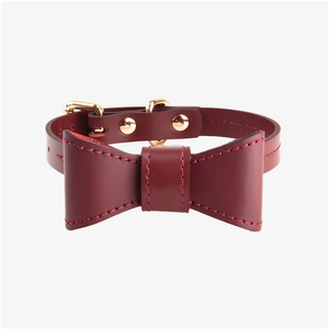<span class=keywords><strong>Collar</strong></span> de lazo de cuero de imitación <span class=keywords><strong>Collar</strong></span> de perro de lazo ajustable Collares de pajarita de perro mascota clásica - Product Image 1