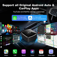 Adaptador Dongle Mini CarPlay con Conexión Automática WiFi 5G Fuallwin 2 en 1, Adaptador Inalámbrico CarPlay Android Auto Compatible con Más de 1000 Autos