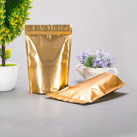 Sacs d'emballage alimentaire en aluminium argenté, refermables, écologiques, avec fermeture à glissière, pour collations