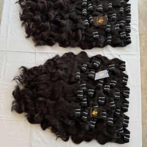 Paquets de Cheveux Brésiliens Cheveux Humains Non Transformés du Temple Indien, Fournisseurs de Cheveux Crus Vietnamiens Alignés sur Cuticules - Product Image 2