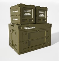 Bacs de rangement pliables imperméables de qualité supérieure, contenants en plastique avec couvercles en bois, capacité de 35 L pour l'organisation et le rangement à domicile