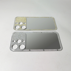 เคส iPhone สุดหรูชุบทองด้วยไฟฟ้าพร้อมกล้องเพทายดีไซน์แบบเจาะเต็มฝาหลังมือถือ - Product Image 5