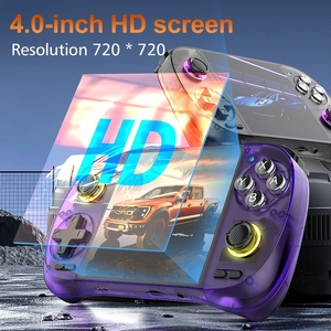 <span class=keywords><strong>Console</strong></span> portable D40MAX avec un grand écran de 4 pouces, dotée d'un mini joystick rétro double pour les jeux multijoueurs en ligne en déplacement - Product Image 5