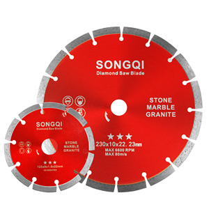 SONGQI 5-9" <strong>Segmented</strong> Diamond <strong>Blade</strong> - Fast &amp; Cool <strong>Cutting</strong> for <strong>Granite</strong>, Concrete, and Stone - Product Image 3