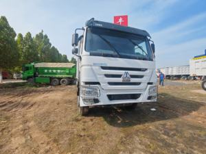 HOWO รถบรรทุกจีนคุณภาพสูง371ประเภท6x4 10ล้อพร้อมระบบขับเคลื่อนซ้ายใช้สำหรับขนส่งผลไม้ในไนจีเรีย - Product Image 2