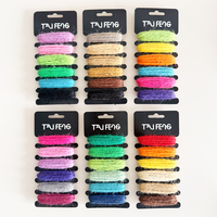 Vente en gros de corde en chanvre torsadée colorée de 2 mm de la marque Taifeng pour l'emballage de cadeaux et les travaux manuels, durable et douce, fabriquée en Chine