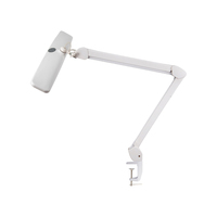 Lampe de table à pince LED pour salon de manucure, commande tactile, bras articulé, éclairage de travail pour manucure, tatouage, maquillage permanent, studio