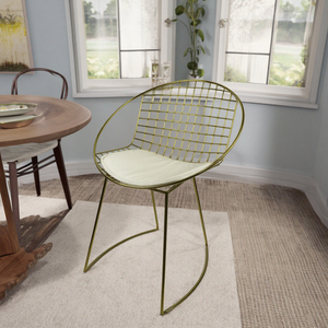 <span class=keywords><strong>Chaise</strong></span> d'appoint nordique en fil métallique, dossier haut, durable, tendance européenne, pour restaurant - Product Image 4