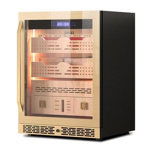 NE-191-8 Built in Auto-defog Single Glass Door Display Cigar Humidor Humidity Control Cedar Liner 500 Cigar Cabinet - Product Image 4