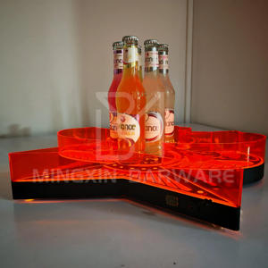 Decoración de barra de alta gama personalizable, barra iluminada con LED, bandeja para servir cerveza y exhibición de bebidas, accesorio para Pub - Product Image 6