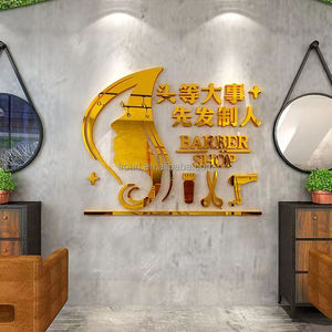 <span class=keywords><strong>Adesivi</strong></span> Murali 3D <span class=keywords><strong>per</strong></span> Salone di Bellezza Decorazione Parrucchiere <span class=keywords><strong>Adesivi</strong></span> Creativi <span class=keywords><strong>con</strong></span> Caratteri e Testo Specchio Acrilico - Product Image 5