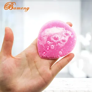 2021 wholesale customized massaging exfoliating face scrub brush silicone cleaner cleansing face brush