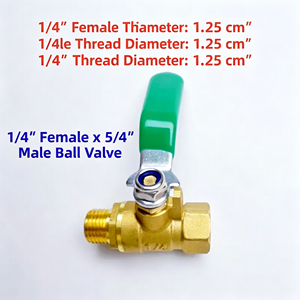 Robinet à levier en acier inoxydable 1 pièce, filetage femelle NPT BSP, passage complet, pour eau, gaz, huile, avec poignée durable, kit d'utilisation pour tuyauterie - Product Image 3