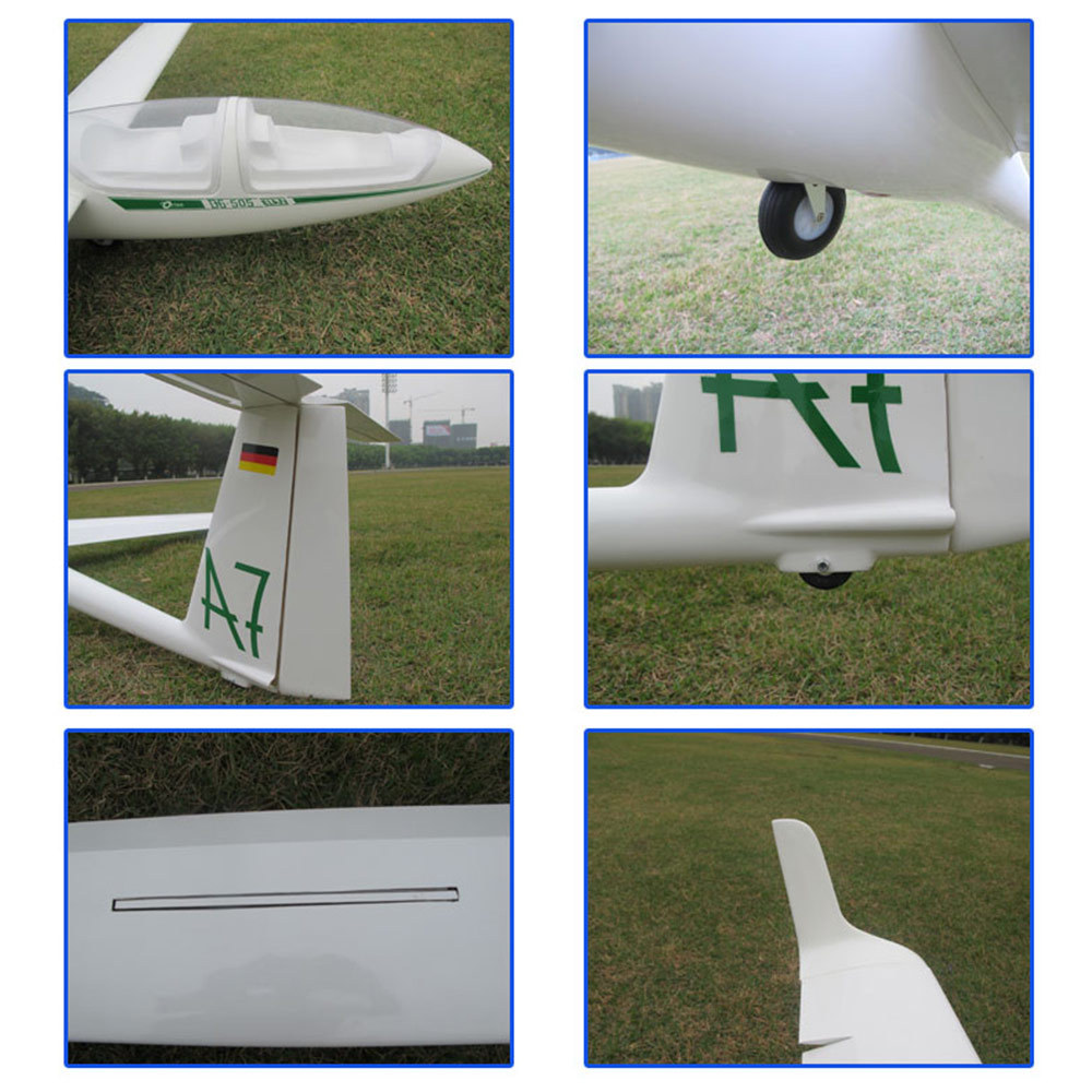 Avion RC Planeur électrique 4000mm - Envergure Géante - Fuselage époxy/aile Balsa - Neuf (ARF)