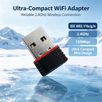IFA01 Dongle Wi-Fi 150 Mbps, mini adaptateur USB Wi-Fi, récepteur LAN sans fil, antenne Wi-Fi, cartes réseau