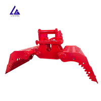 Grappin de tri fixe pour excavatrice, compatible CE S45 S60, attache rapide hydraulique, dents robustes et durables pour le tri des déchets ménagers