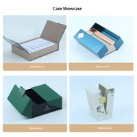 Boîte cadeau cosmétique haut de gamme à double porte, personnalisée, avec papier spécial et marquage à chaud pour crème visage et blush, couleur personnalisée