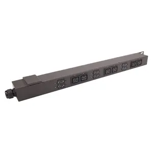 Smart PDU 10A 240V 6 ways IEC C19 power distribution units with separate on-off switch to control each outlet
