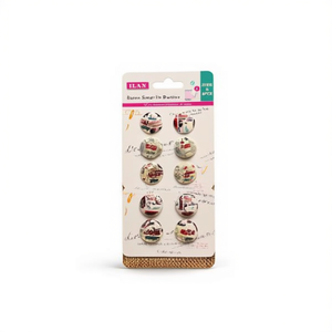 กระดุมตกแต่ง Ilan Nacar ขนาด 20 มม. สำหรับงานฝีมือและเย็บผ้า แพ็ค 6 ชิ้น - Product Image 1