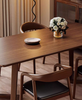 Ensemble table et chaises de salle à manger modernes en bois massif pour centre commercial, école, salon, hôtel et café-restaurant – Design de mobilier