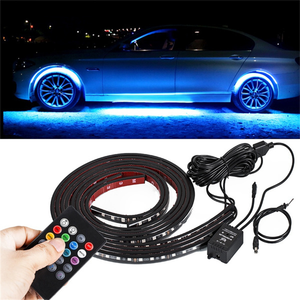 Kit de Luces LED para la Parte Inferior del Automóvil, Control Remoto/APP, Tira de LED Flexible, Luz de Ambiente para Automóviles - Product Image 1